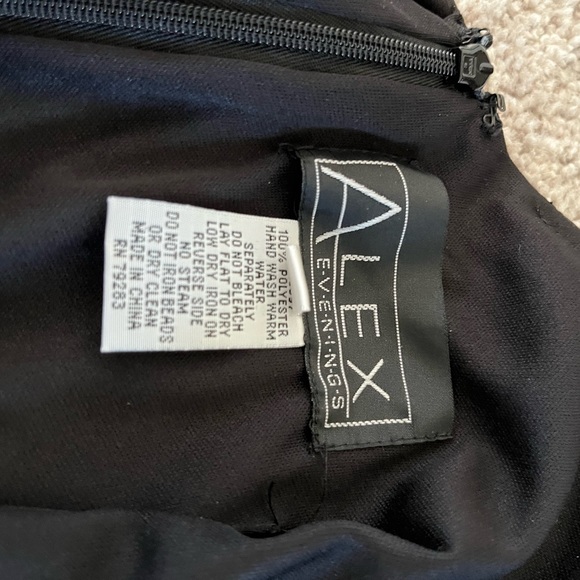 ALEX EVENINGS LITTLE BLACK DRESS - Picture 6 of 8